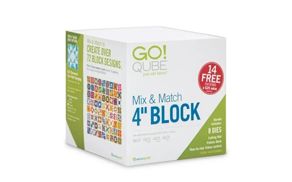 Accuquilt Go Qube Mix & Match 4 Block