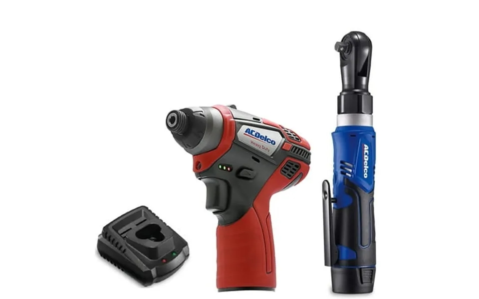 Acdelco Arw1209-k15 G12 Series 12v Li-ion Cordless 3 8 Ratchet Wrench & Impact Driver Combo Tool Kit