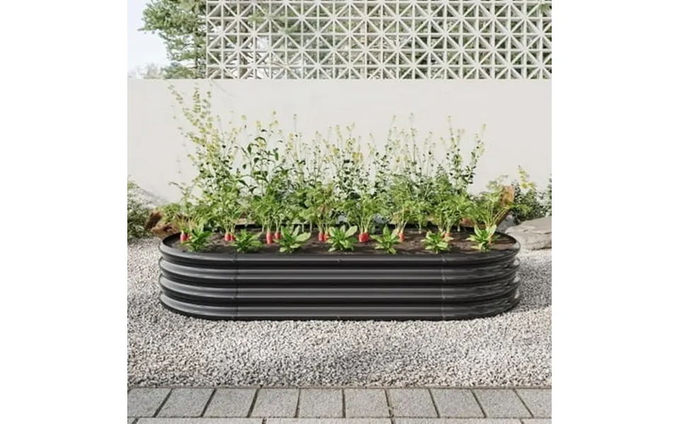 Ace-garden 1-year-warranty 70.86 *35.43 *11.42 Raised Garden Bed Outdoor Oval Large Metal Raised Planter Bed For For Pla