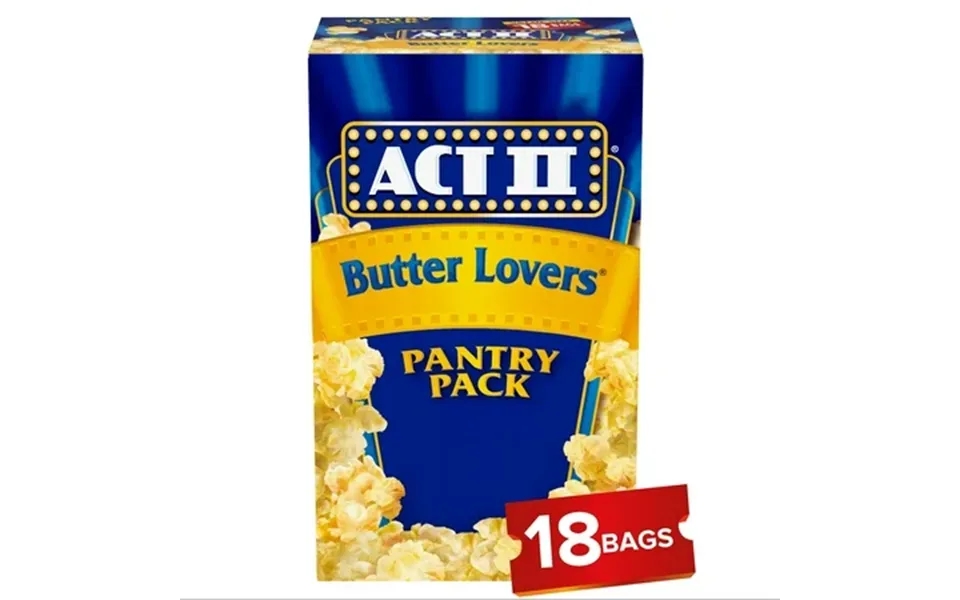 Act Ii Butter Lovers Microwave Popcorn Movie Night Supplies 2