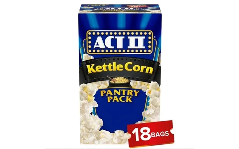 Act Ii Kettle Corn Microwave Popcorn Movie Night Supplies 2.75 Oz