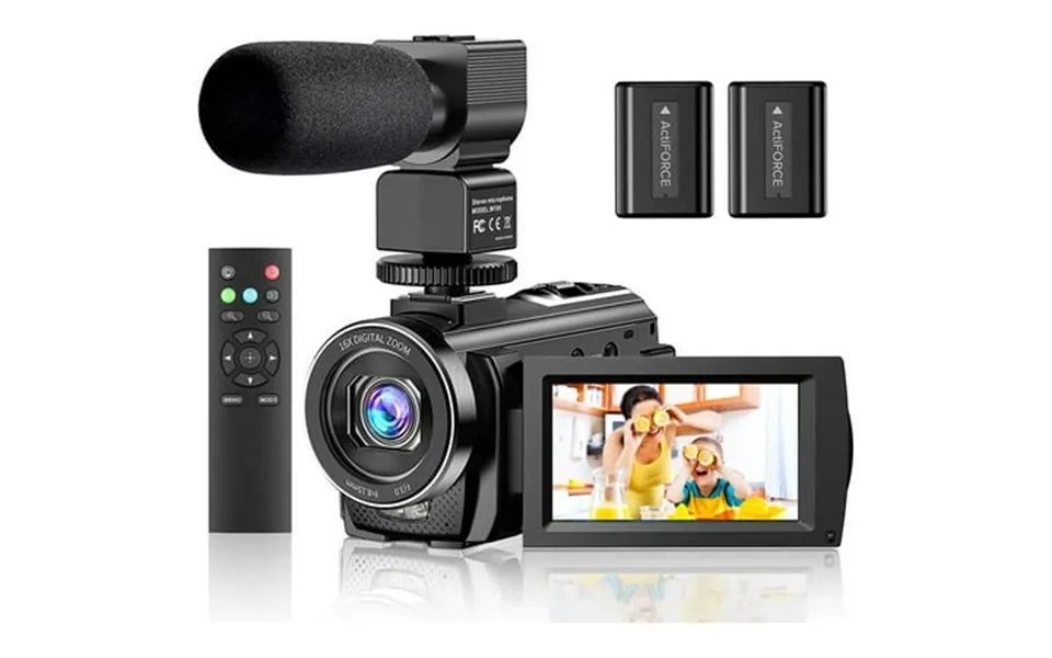 Actitop Video Camera Camcorder Fhd 1080p 30fps 16x Digital Zoom Vlog Camera For Youtube 3