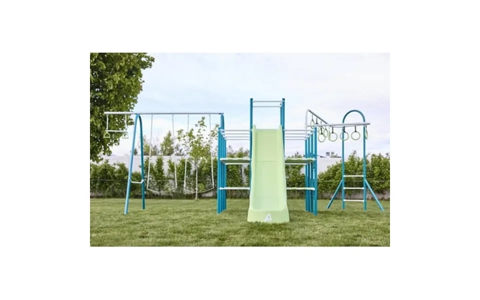 Activplay Modular Lower Kit 3 Jungle Gym Swing Slide Jungle Line Rust Resistant No Pinch Joints Adjustable Platforms Wit