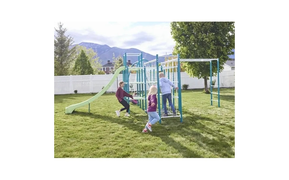 Activplay Modular Middle Kit 1 Jungle Gym Swing Slide Monkey Bars Hanging Bridge Rust Resistant No Pinch Joints Adjustab