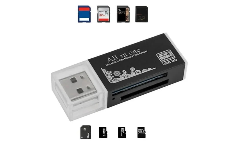 Acuvar Ultra High Speed Memory Card Reader & Writer For Sd Sdhc Sdxc Microsd Microsdhc Microsdxc Computers And All Usb E