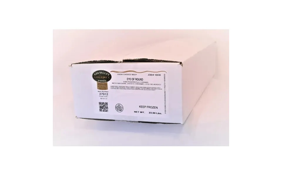 Ada Valley Gourmet Foods Low Sodium Oven Roasted Beef Eye Of Round 10 Pound -- 2 Per Case