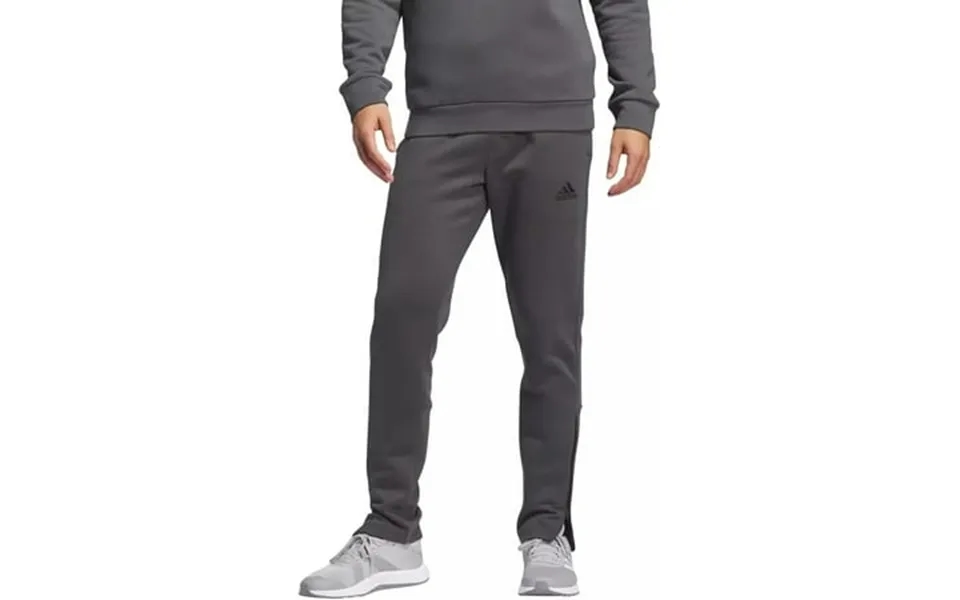 Adidas Men S Regular Fit Zippered Ankle Openings Jogger - Gray Gresix Large