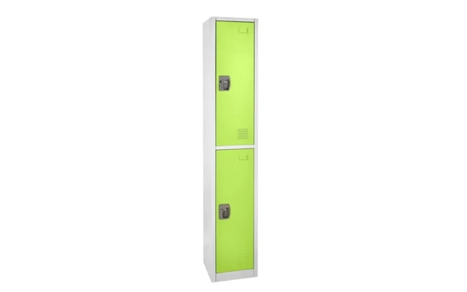 Adiroffice 72 Steel 2 Tier Large Metal Storage Locker W 2 Doors Green