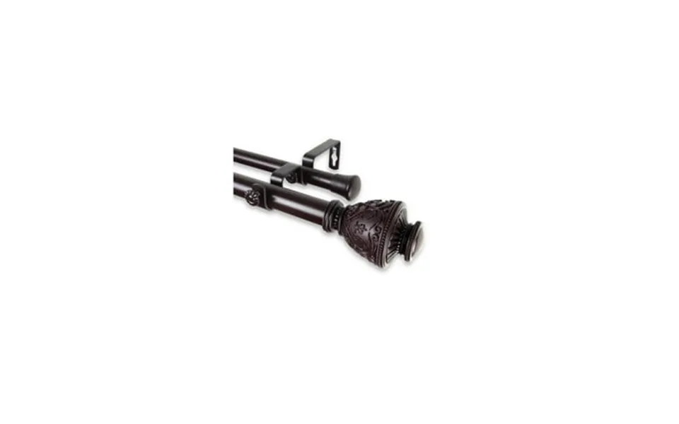 Adjustable Curtain Rod - 160-240 Inch Double Rod Set