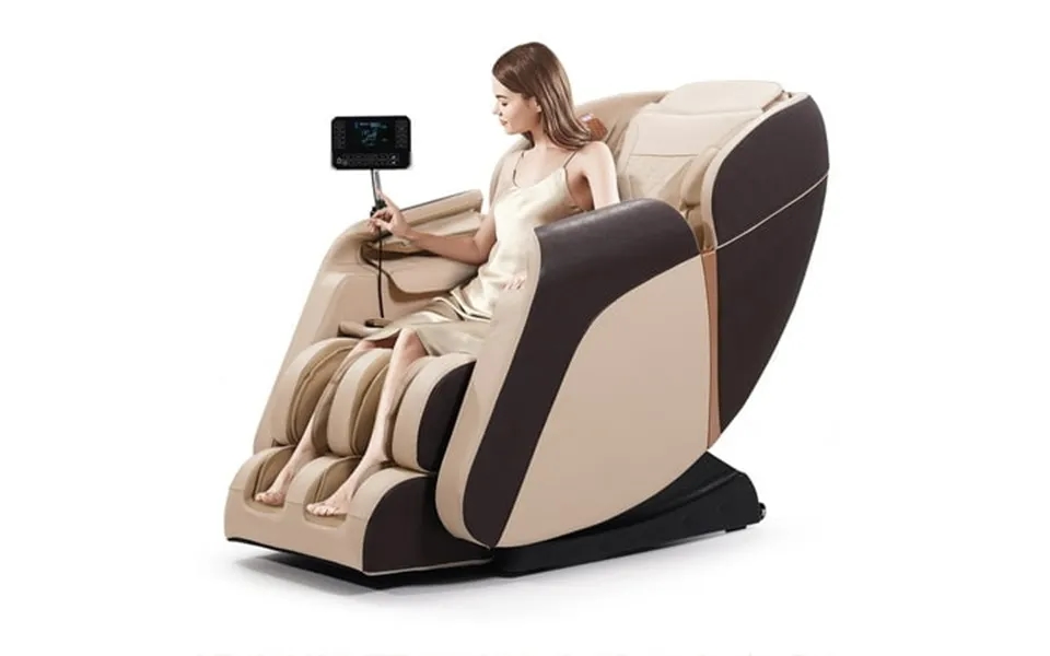 Advanabd Massage Chair Full Body Zero Gravity Shiatsu 4d Recliner With Heated Bluetooth Foot Roller Beige