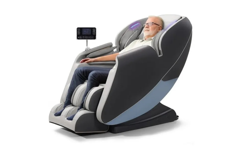 Advanabd Massage Chair Full Body Zero Gravity Shiatsu 4d Recliner With Heated Bluetooth Foot Roller Blue