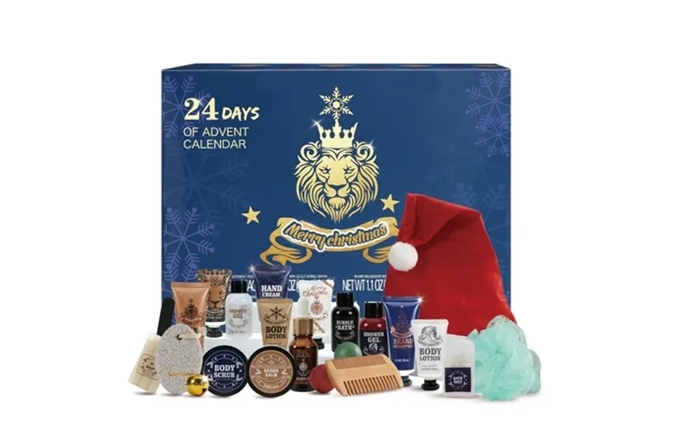 Advent Calendar 2025 Christmas Day Gift Sets For Men 24 Pcs Surprise Xmas Beard Care Holiday Gift Idea