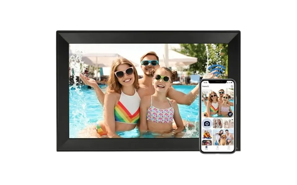 Aeezo Digital Picture Frame Funcare 15.6 Inch Large Wifi Digital Photo Frame With Fhd Touchscreen Built-in 32gb Storage