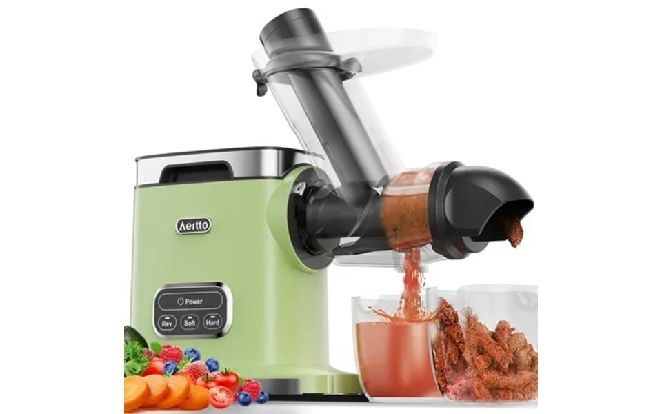 Aeitto Juicer Machine Slow Juicer With 3.6 Inch Wide Chute Cold Press Juicer Machine For Fruits And Vegetables Juiver Wi