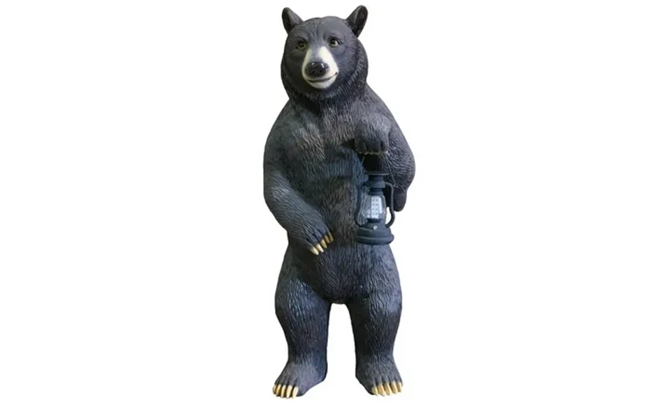 Afd Standing Bear With Solar Lantern 3.50 Ft