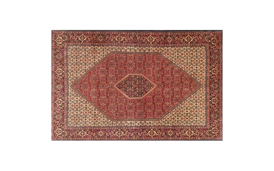 Ahgly Company Machine Washable Indoor Rectangle Traditional Saffron Red Area Rugs 5 X 8
