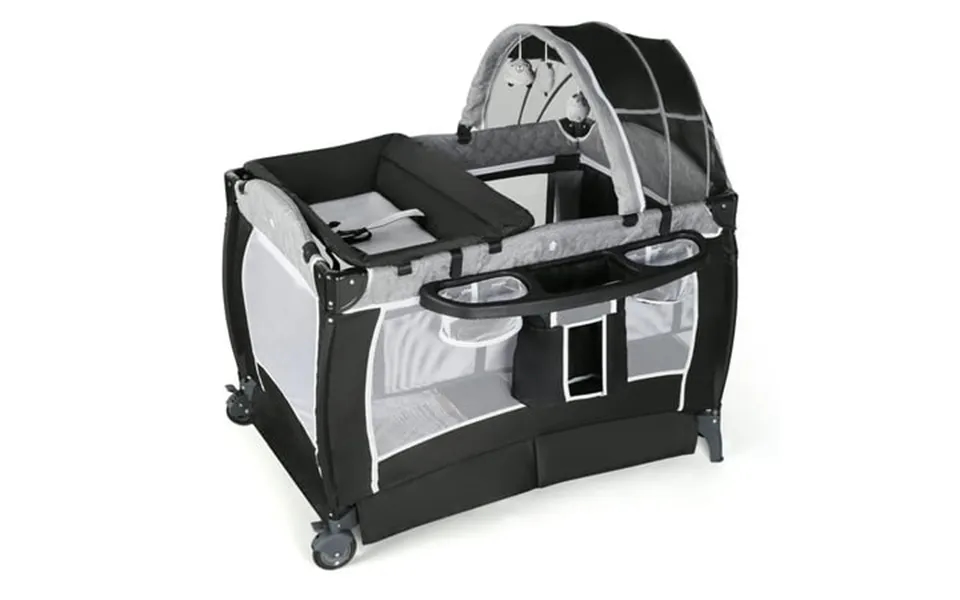 Aileekiss Unisex Nursery Center Foldable Baby Playard With Changing Table For Newborn