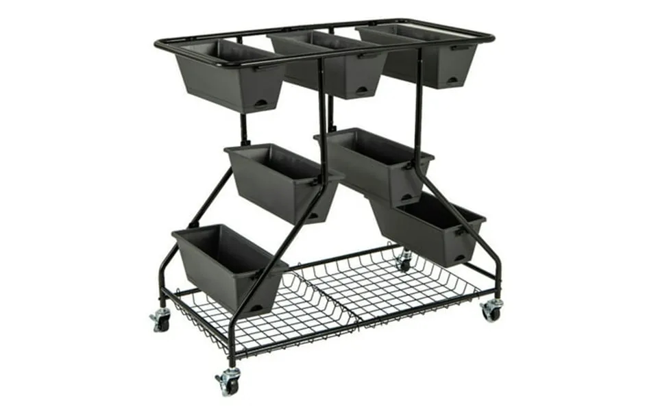 Aimee Lii Vertical Raised Garden Bed With 7 Planter Boxes And Storage Baskets Garden Beds Outdoor For Vegetables Flowers