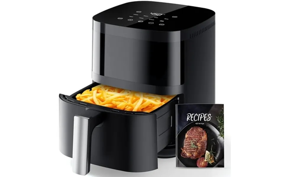 Air Fryer Aeitto 8-in-1 Smart Compact 4qt Air Fryers With Viewing Window Shake Reminder 450 F Digital Airfryer With Flav