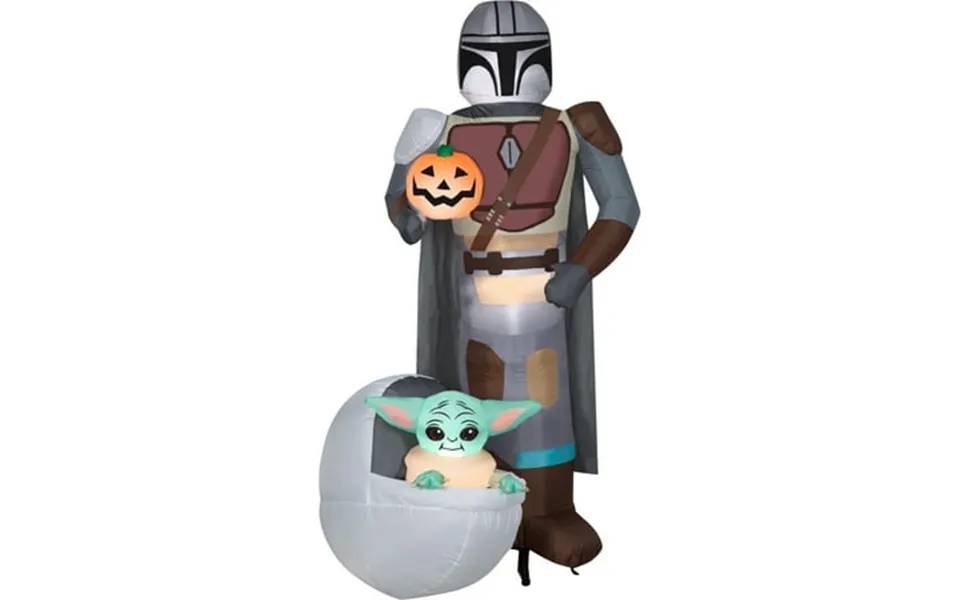 Airblown Inflatables G08 228280x The Child & Mandalorian Pumpkin Scene Star Wars