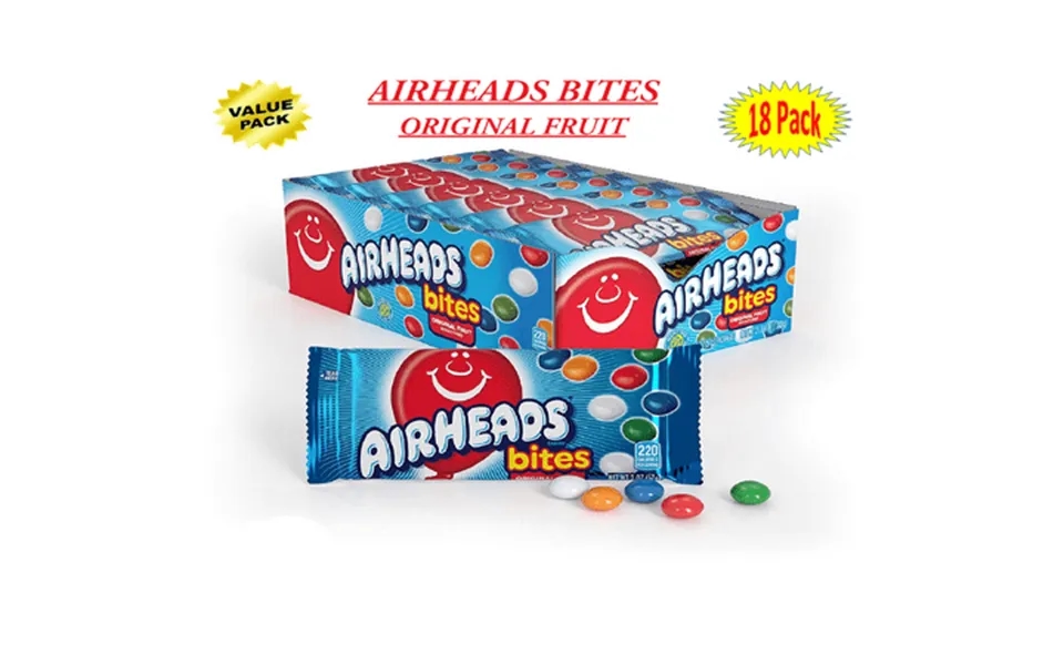 Airheads Bites Candy Movie Theater Bag Fruit Non Melting 2 Oz