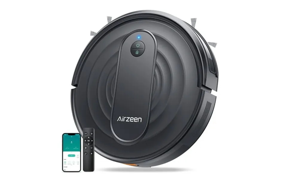 Airzeen 3000pa Robot Vacuum Cleaner Smart Robot Vacuum With Alexa For Carpets Hard Floors And Home Black