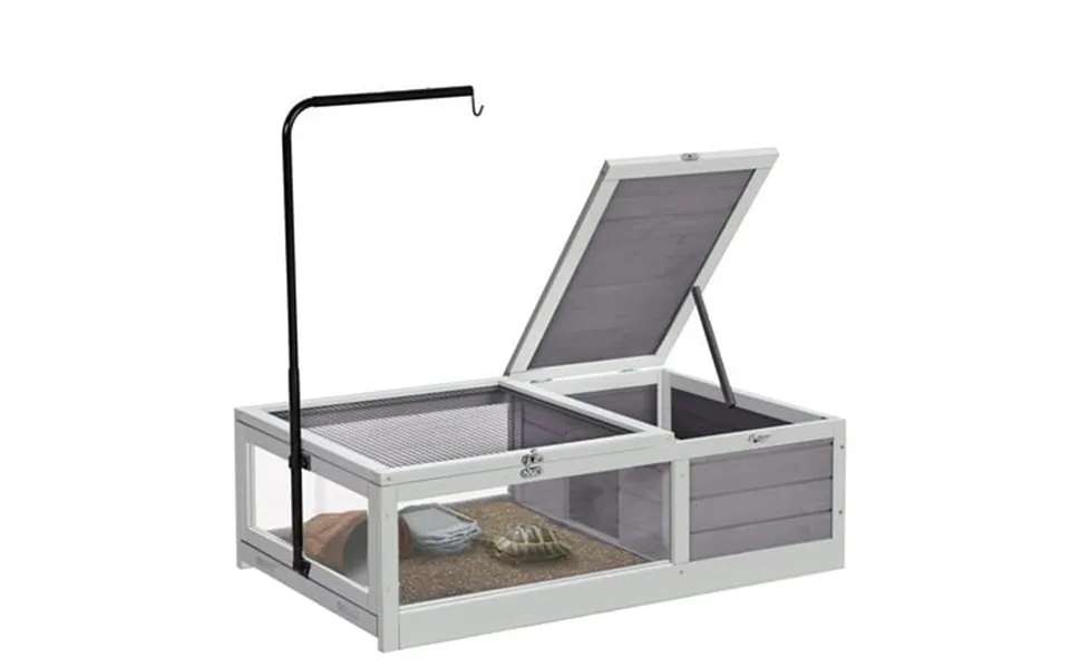 Aivituvin Tortoise Habitat Wooden Tortoise Enclosure Outdoor & Indoor Large Turtle Cage For Small Reptile Animals Adjust