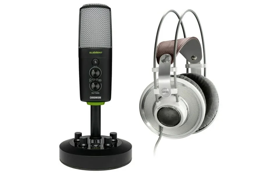 Akg K701 Open-back Studio Recording Reference Headphones Bundle With Mackie Usb Microphone