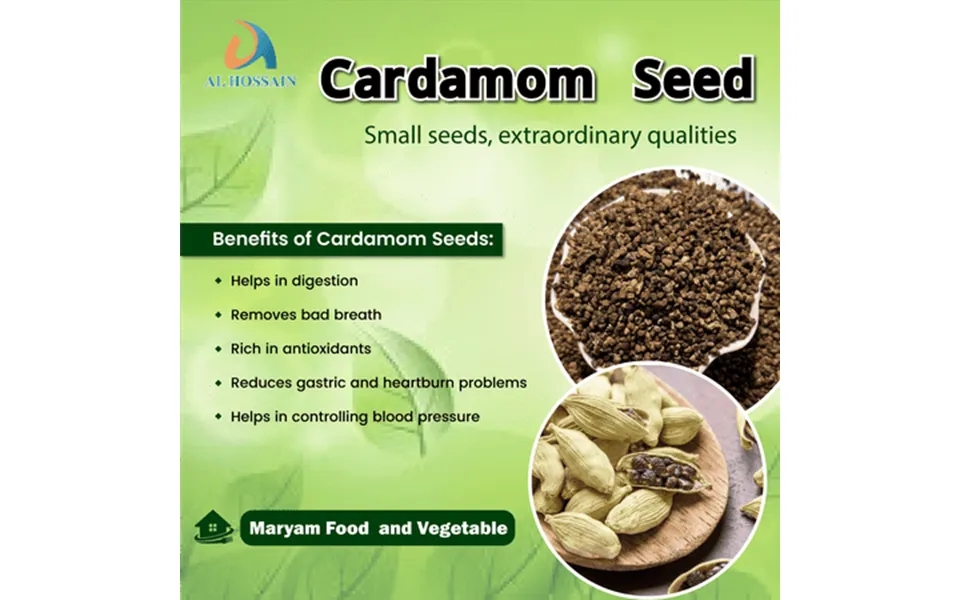 Al Hossain Natural Guatemalan Green Cardamom Decorticated Seeds 3