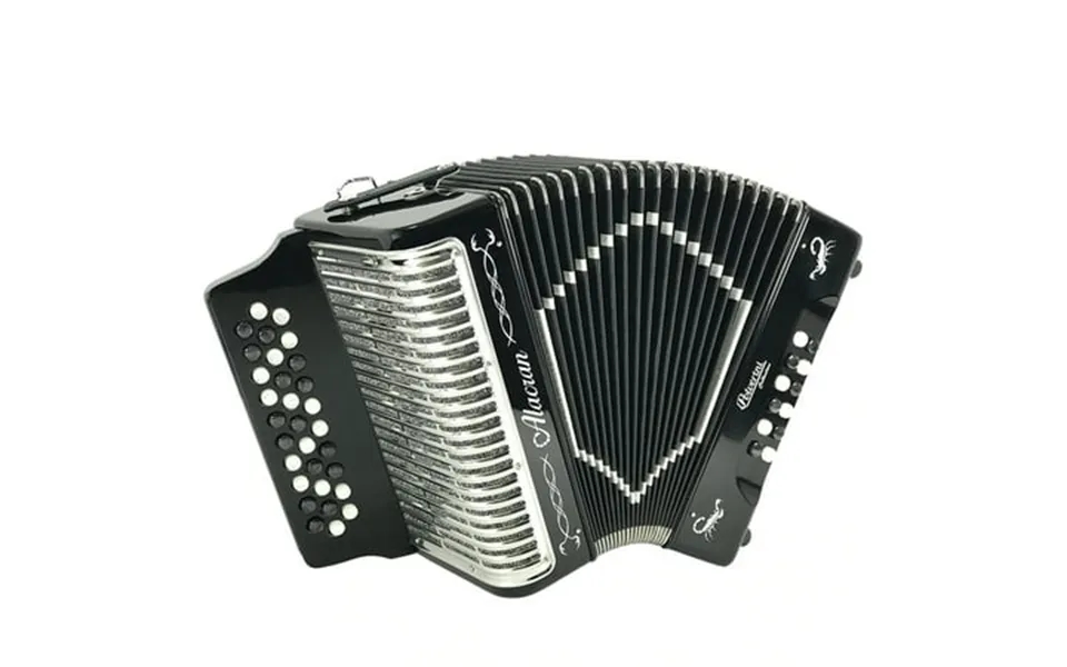 Alacran 31 Button 12 Bass Button Accordion Ead With Straps And Case Black