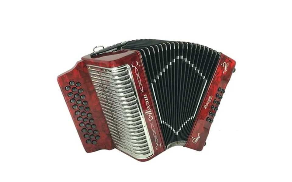Alacran 31 Button 12 Bass Button Accordion Ead With Straps And Case Red Pearl