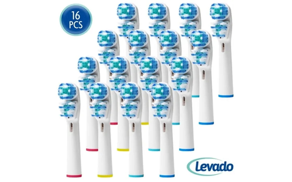 Alayna Dual Clean Adult Plaque Removing Toothbrush Replacement Heads For Oral-b Electric Toothbrush Pack Of 16 Soft