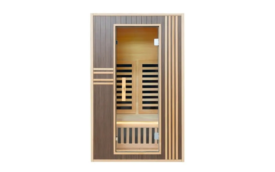 Aleko 2 Person Hemlock Far Infrared Indoor Sauna Spa With Chromotherapy Lamps