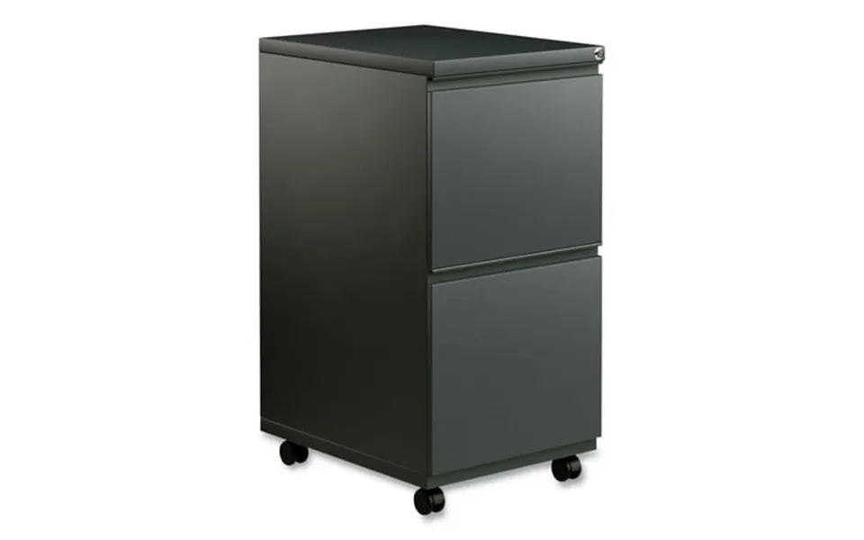 Alera 2 Drawers Vertical Lockable Filing Cabinet Charcoal