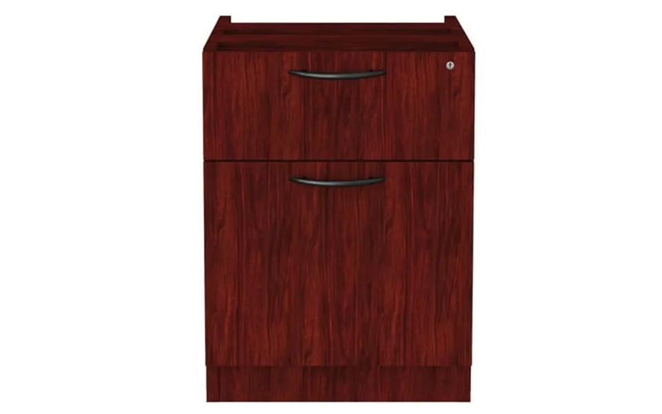 Alera 2 Drawers Vertical Lockable Filing Cabinet Mahogany