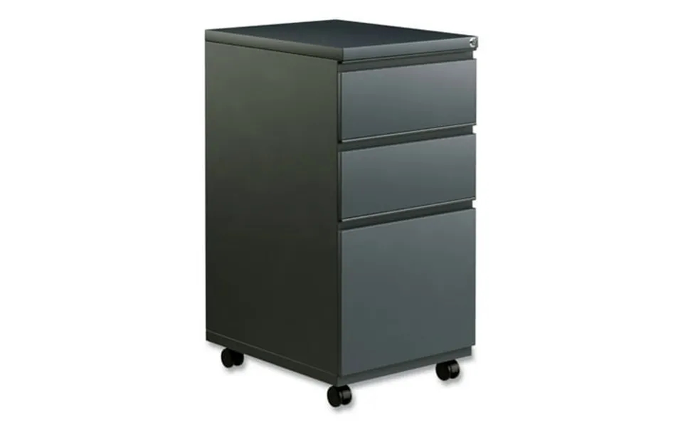 Alera 3 Drawers Vertical Lockable Filing Cabinet Charcoal