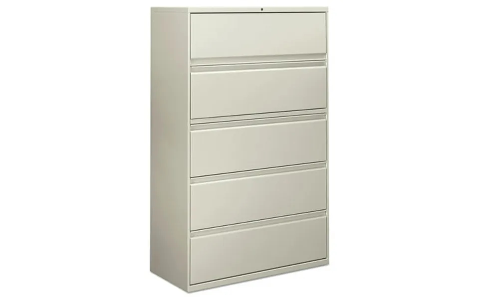 Alera Lateral File 5 Legal Letter A4 A5-size File Drawers 1 Roll-out Posting Shelf Light Gray 42 X 18