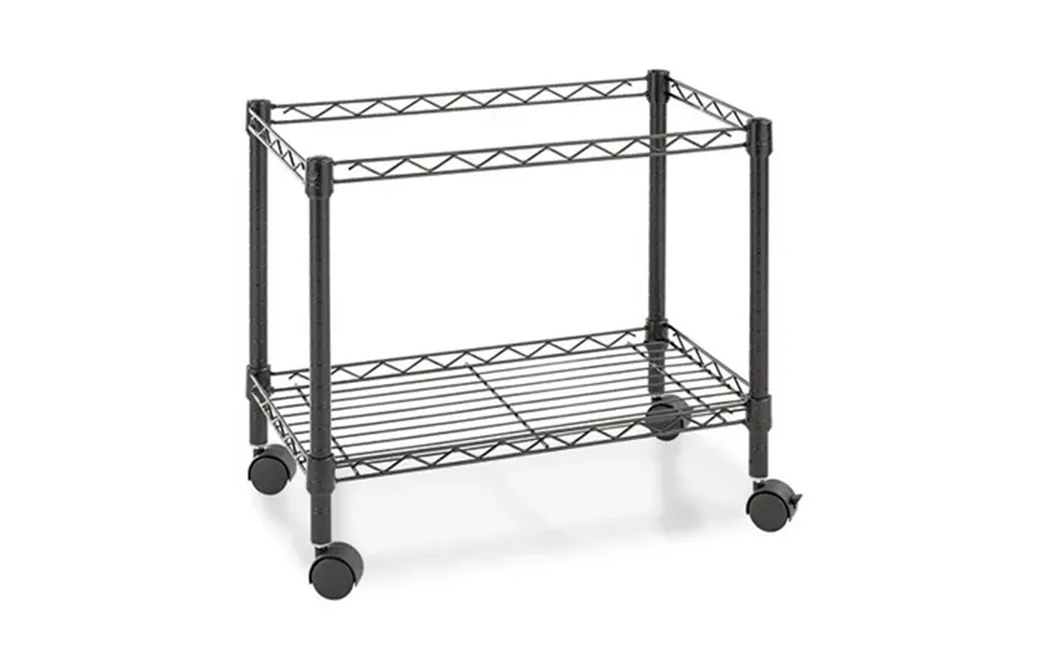 Alera One-tier File Cart For Side-to-side Filing Metal 1 Shelf 1 Bin 24 X 14 X 21 Black