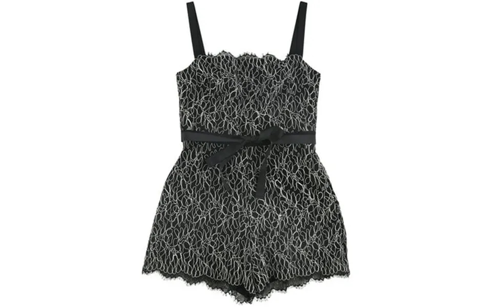 Alexis Womens Angara Romper Jumpsuit Black Large