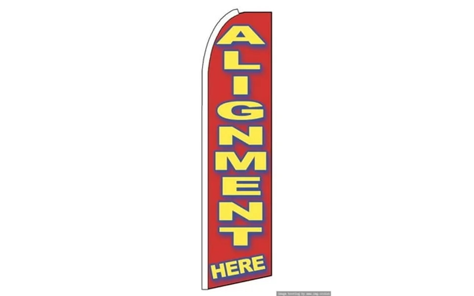 Alignment Here Swooper Flag With Pole Advertisement Business Flags Feather Flag