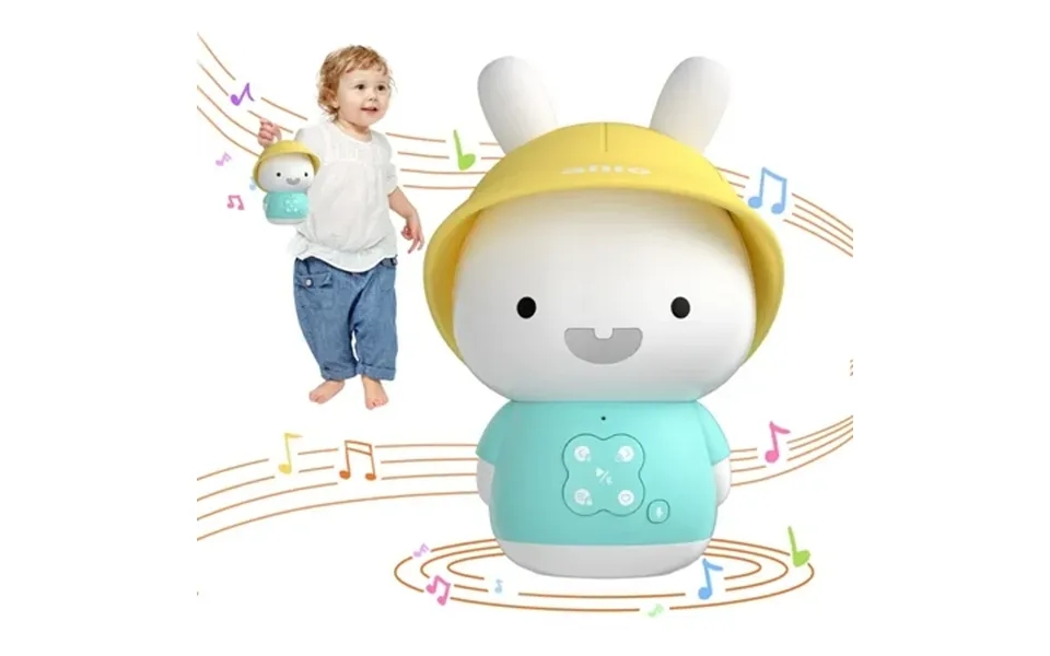 Alilo Bunny Kids Music Player & Storyteller For Toddlers Ages 0-6 - Preloaded 30 Stories 48 Nursery Rhymes 12 Soothing S