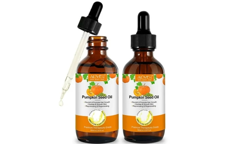 Aliver Organic Cold Pressed Pumpkin Seed Essential Oil Virgin Natural Moisturizer For Dry Hair Rough Skin And Nails 60ml