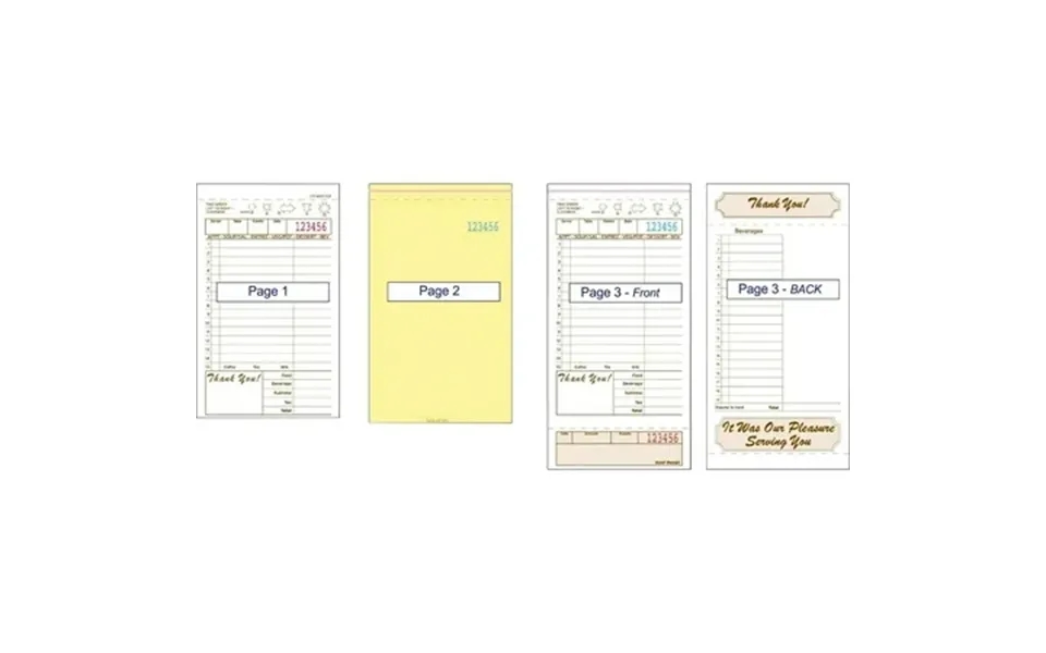 Alliance T4997-3sp 3part Carbonless Tan 15 Line Guest Checks Case Of 2000 499713