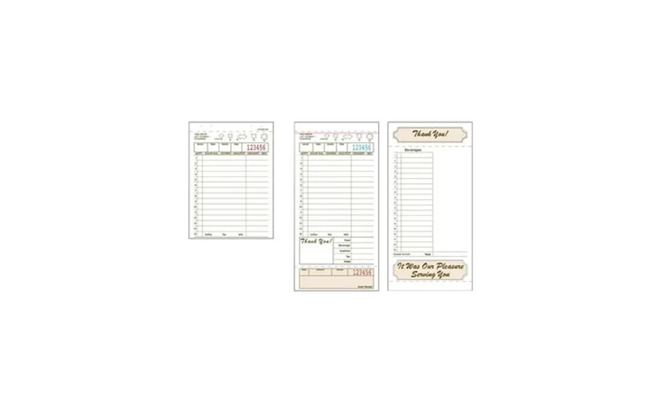 Alliance T4997sp 2part Carbonless Tan 15 Line Guest Checks Case Of 2000 499703