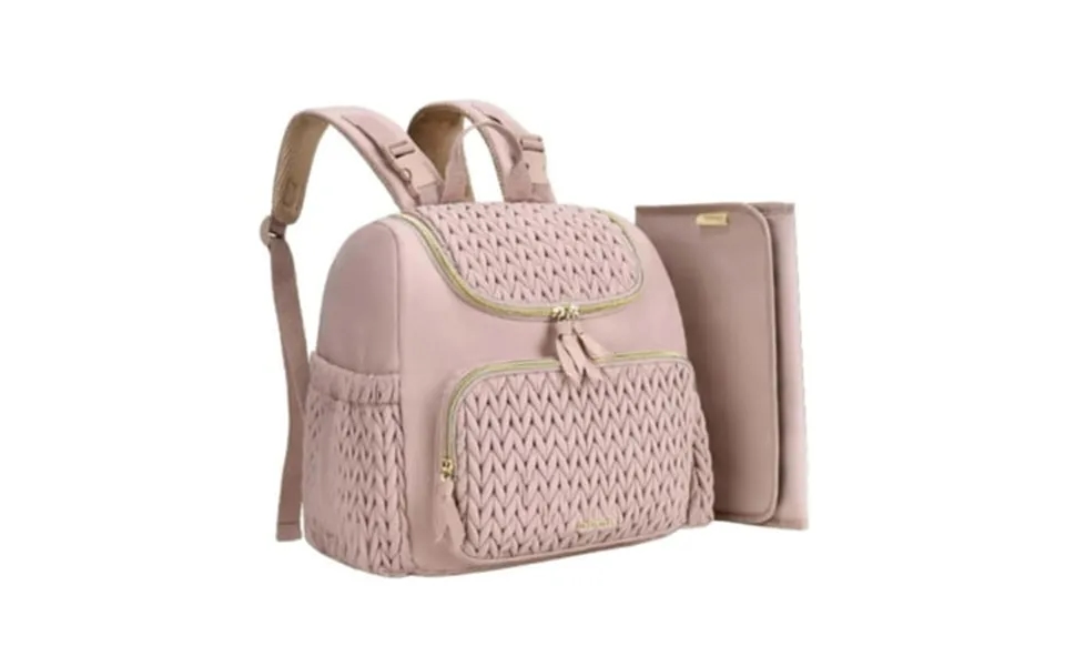 Almencla Diaper Bag Backpack Travel Multifunctional With Buckle Portable Water Resistant For Mom Dad Large Capacity Napp