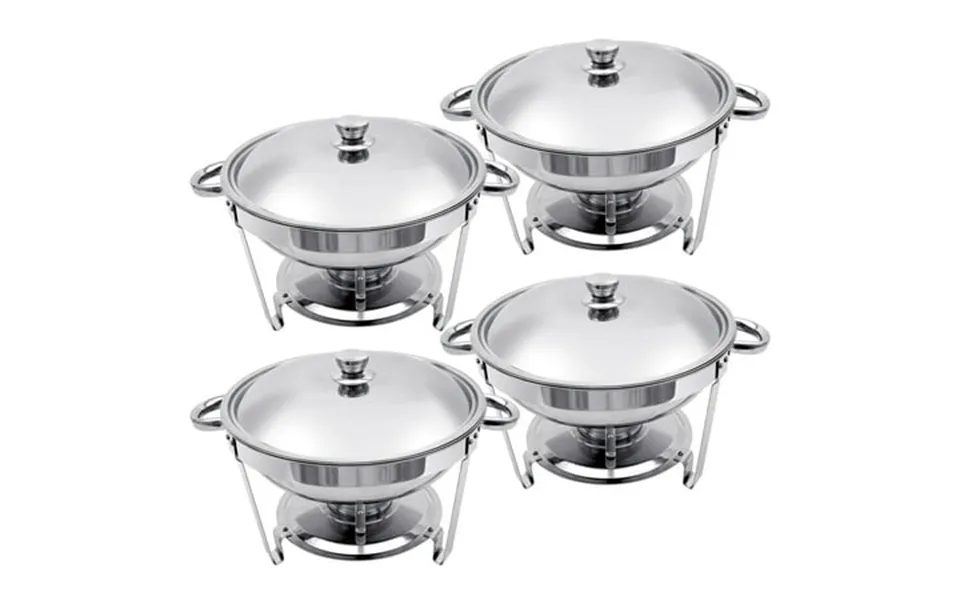 Also Go 4-pk Chafing Dishes For Buffet 5qt Capacity Stainless Steel Chafing Dish Buffet Set With Lid & Holder Round Buff