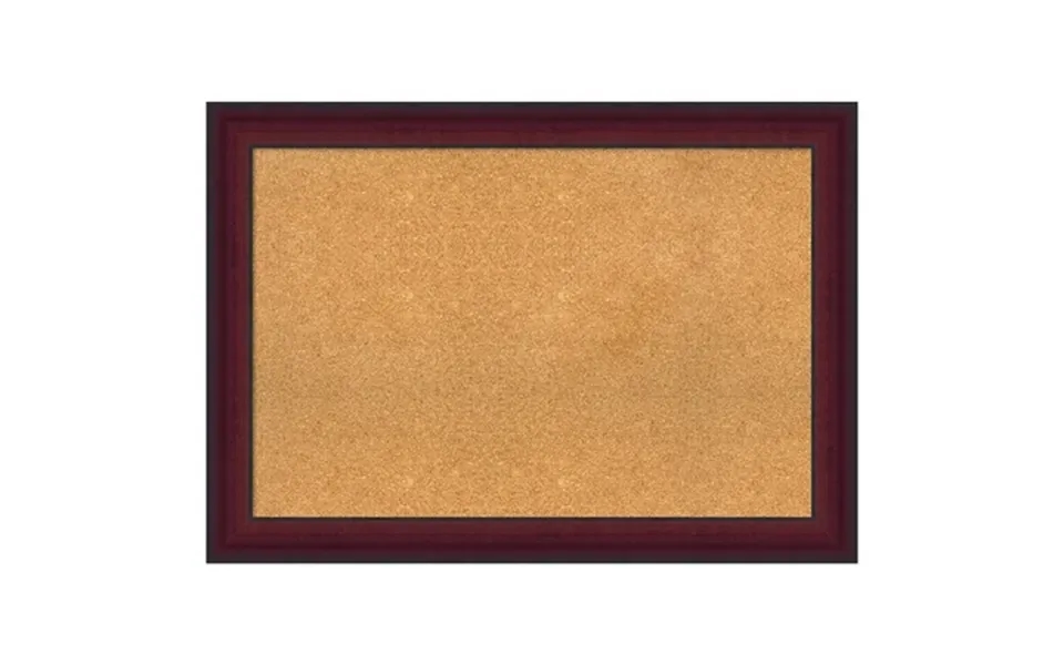 Amanti Art Natural Cork Board Wood Framed Canterbury Cherry Bulletin Board 41 In