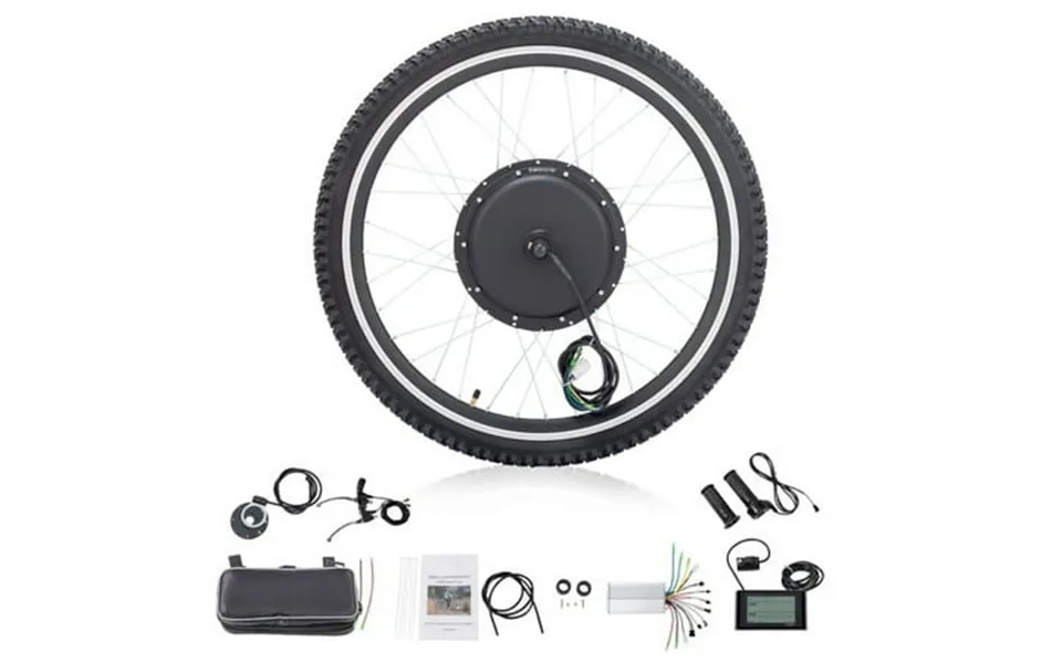 Ambifirner 26 1000w Electric Bicycle Conversion Kit - Rear Drive Motor With Tires Lcd Display & Auto Brake Cutoff Alumin