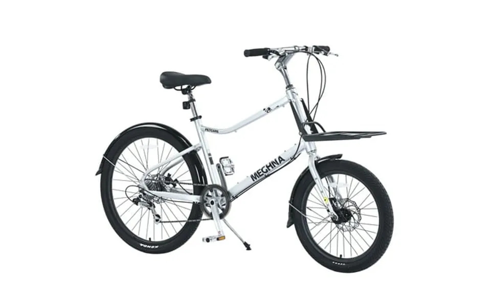 Ambifirner Dual Disc Brake Comfort Bike - 7-speed Shimano Drivetrain & Leather Saddle