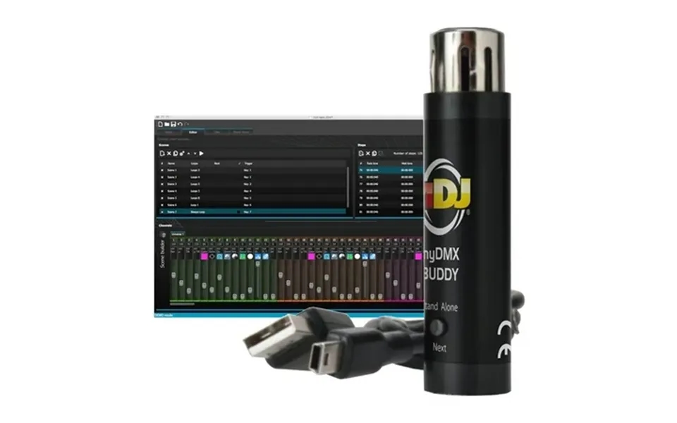 American Dj Mydmx Buddy Usb Computer Software Led Dmx Light Controller